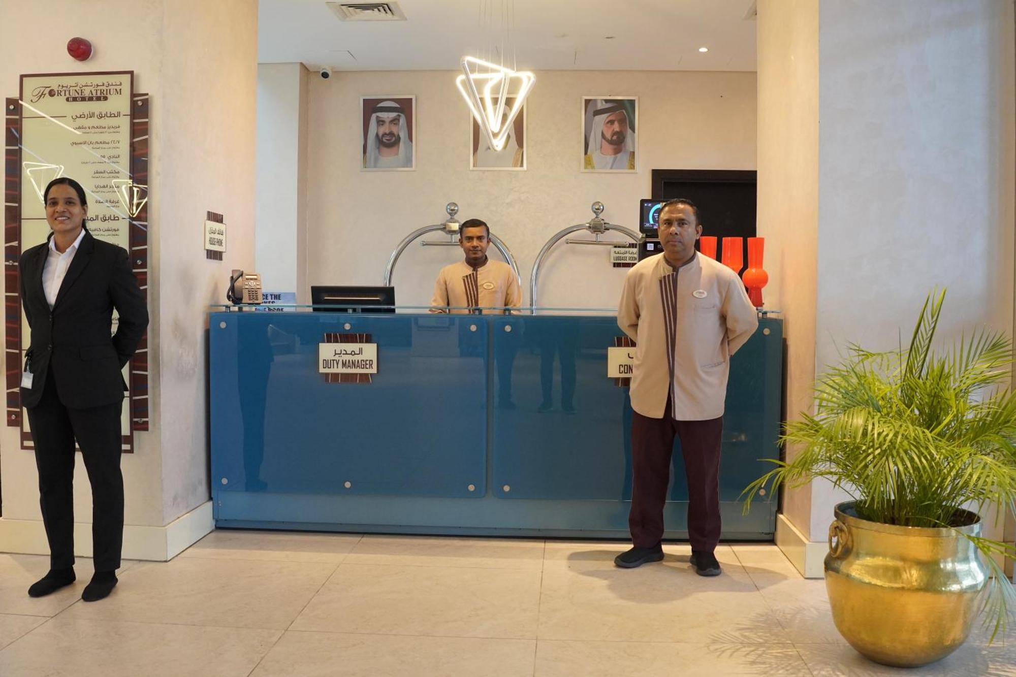 Fortune Atrium Hotel Dubai Exteriör bild